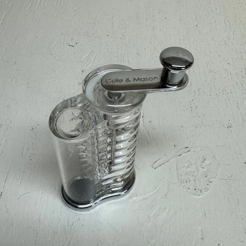 Cole and Mason Nutmeg Mill Grinder Chrome Handle *READ*